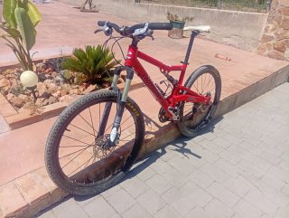 Bicicleta Montaña Cannondale Rush Talla M Roja