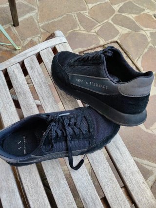 Scarpe Armani Exchange uomo nere