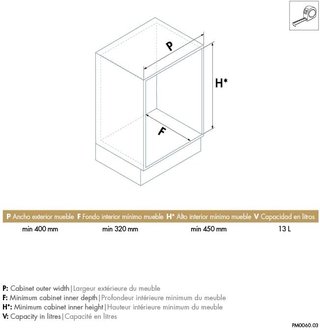 Cubo Basura Giratorio Cocina Armario