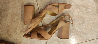 Sandali Stradivarius tacco 8cm rosa antico