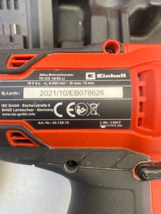 Taladro Einhell + Batería 4Ah