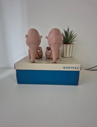 Sandalias Marypaz Tacón Rosa Palo N*37