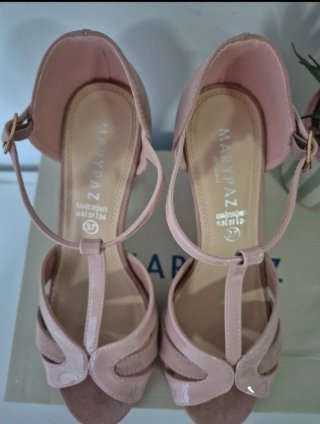 Sandalias Marypaz Tacón Rosa Palo N*37