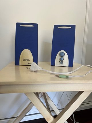 Altoparlanti Multimedia PC Blu e Bianco