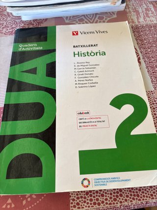 Història, 2 Batxillerat, Dual Quadern d'activitats