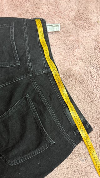 Pantalón corto vaquero negro XL pull&bear