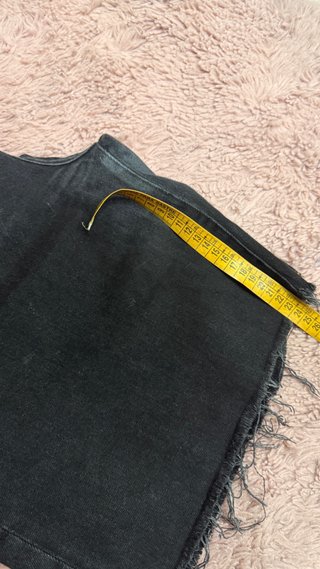Pantalón corto vaquero negro XL pull&bear
