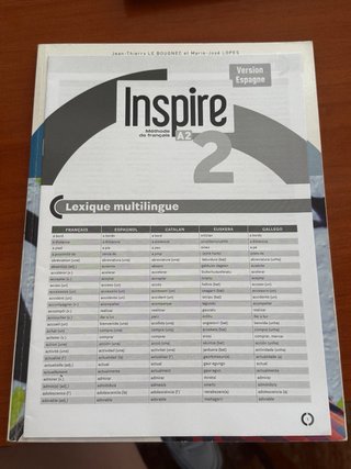 Libro Francés Inspire 2 A2 - Versión España