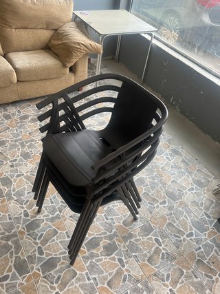Sillas de terraza de plástico (4 unidades)
