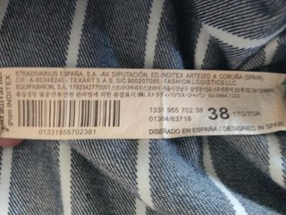 Pichi Stradivarius rayas azul y blanco