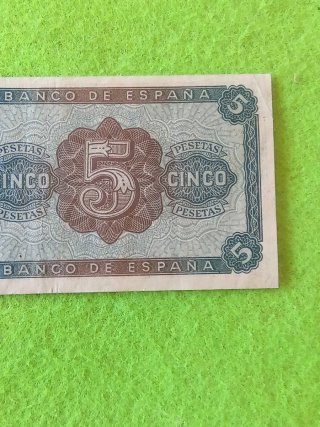 Billete 5 Pesetas Banco de España 1938