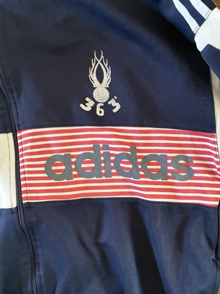 Chaqueta Adidas Vintage Azul y Blanca