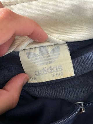 Chaqueta Adidas Vintage Azul y Blanca