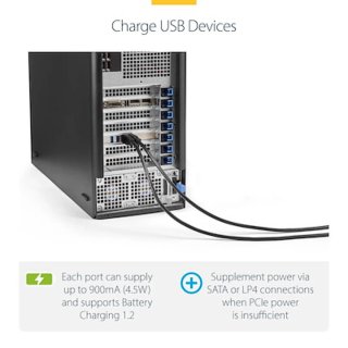 Tarjeta PCIe StarTech 4 Puertos USB 3.0 5Gbps