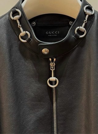 Chaqueta Piel Gucci Horsebit Demna Original