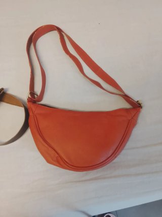 2 Bolsos Piel Marrón y Naranja Sin Estrenar