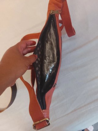 2 Bolsos Piel Marrón y Naranja Sin Estrenar
