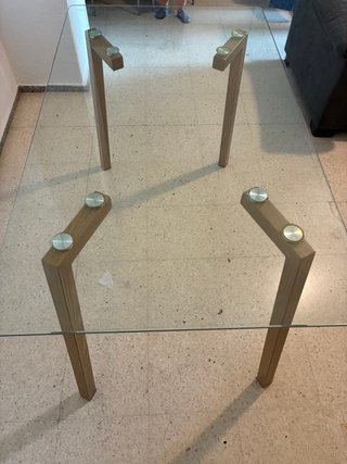 Mesa Comedor Cristal y 6 Sillas