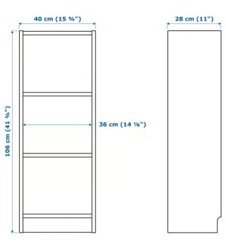 Estantería Billy IKEA pequeña blanca