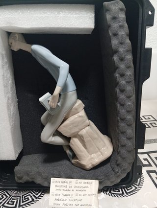 Figura porcelana acordeonista Lladro