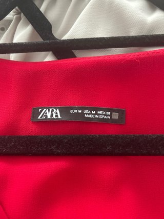 Blusa Zara Roja Talla M
