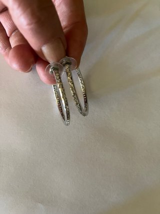 Pendientes Aro Swarovski Acero y Cristal