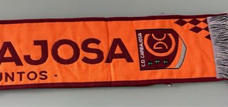 Bufanda C.D. Carbajosa Naranja y Roja sin estrenar