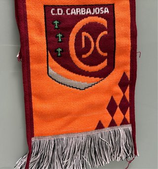 Bufanda C.D. Carbajosa Naranja y Roja sin estrenar