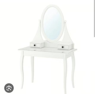 Tocador Ikea Blanco con Espejo Ovalado