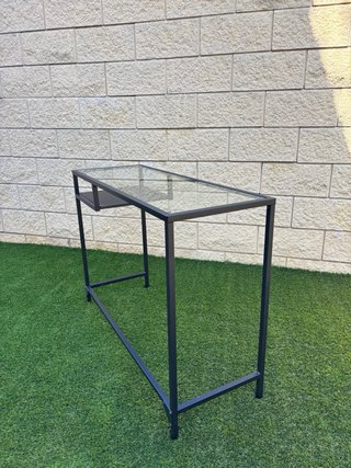 Escritorio Vittsjo Ikea Negro y Transparente