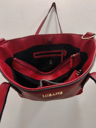 Bolso shopper MISAKO rojo con bandolera