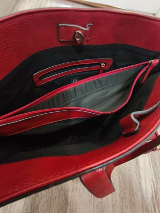 Bolso shopper MISAKO rojo con bandolera