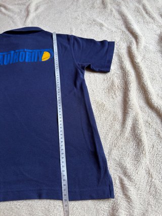 Polo Adidas Infantil Azul Marino Logo Bordado