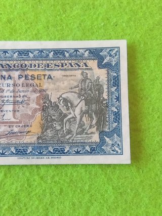 Billete 1 Peseta Banco de España 1940 última serie