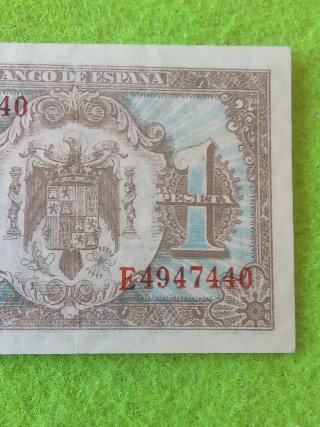 Billete 1 Peseta Banco de España 1940 última serie