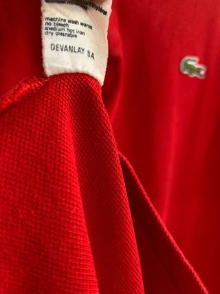 Polo Lacoste Vintage Rosso