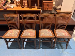 4 SILLAS DE COMEDOR VINTAGE