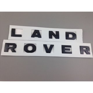 Emblema letras LAND ROVER NEGRAS