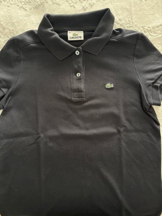 Polo Lacoste Mujer Talla S/36 azul marino