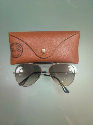 Gafas de sol Ray-Ban Aviator doradas/grises