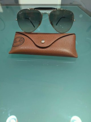 Gafas de sol Ray-Ban Aviator doradas/grises