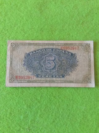 Billete 5 Pesetas Banco de España 1940