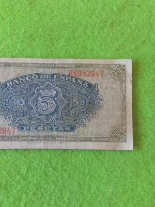 Billete 5 Pesetas Banco de España 1940