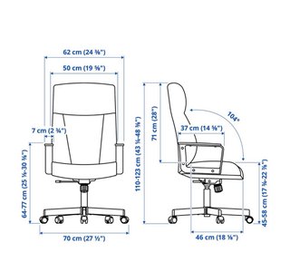 Silla de escritorio beige IKEA