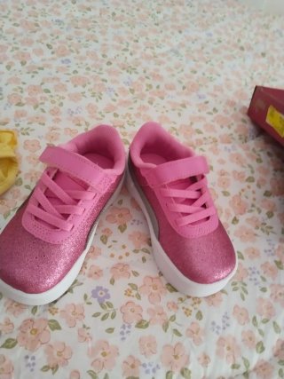 Deportivas Puma niña rosa glitter