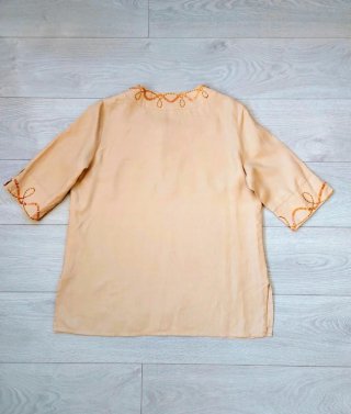 Talla 46 - Blusa Lino Beige Escorpion