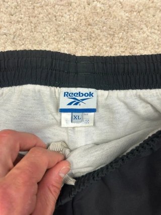 Pantalón Reebok Parachute Gris Blanco XL