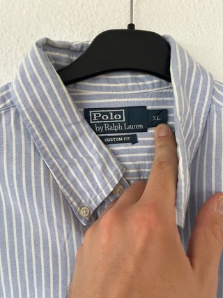 Camisa Polo Ralph Lauren Rayas Azul/Blanco