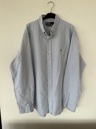 Camisa Polo Ralph Lauren Rayas Azul/Blanco