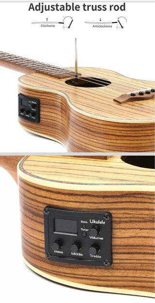 Ukelele Barítono Electroacústico Baking + Kit